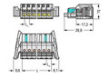 1-Leiter-Federleiste,Drücker,Push-in CAGE CLAMP®,lichtgrau