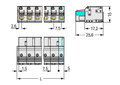 1-Leiter-Federleiste,Drücker,Push-in CAGE CLAMP®,lichtgrau