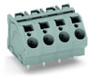 Leiterplattenklemme 6 mm² Rastermaß 10 mm grau