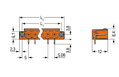 THT-Stiftleiste,Lötstift 1,2 x 1,2 mm,abgewinkelt,orange
