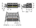 1-Leiter-Federleiste,Drücker,Push-in CAGE CLAMP®,grau