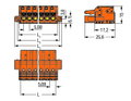 1-Leiter-Federleiste,Drücker,Push-in CAGE CLAMP®,orange
