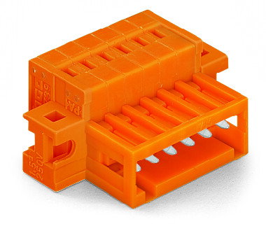 1-Leiter-Stiftleiste CAGE CLAMP® 1,5 mm² orange