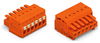 1-Leiter-Federleiste Drücker Push-in CAGE CLAMP® orange