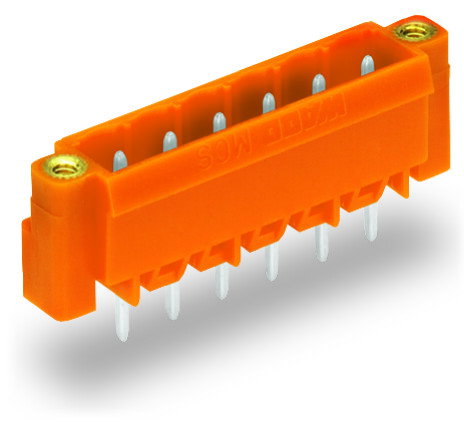 THT-Stiftleiste,Lötstift 1,2 x 1,2 mm,gerade,orange