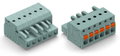 1-Leiter-Federleiste,Drücker,Push-in CAGE CLAMP®,grau