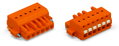 1-Leiter-Federleiste,Drücker,Push-in CAGE CLAMP®,orange