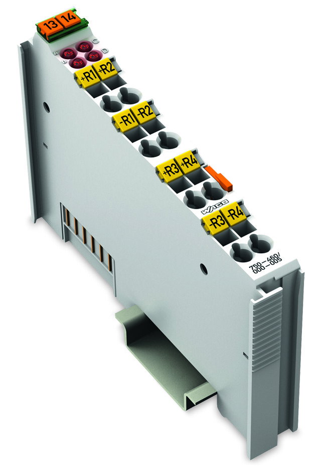 4-Kanal-Analogeingang,Für Widerstandssensoren Ni1000/ RTD,lichtgrau