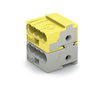 4-Leiter-Buchsenklemme PUSH WIRE® Ø 0,8 mm lichtgrau/gelb