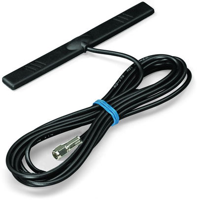 Klebeantenne mit 2,5m-Anschlussleitung und SMA-Axialstecker GSM/ UMTS/ LTE/ Bluetooth®/ WLAN