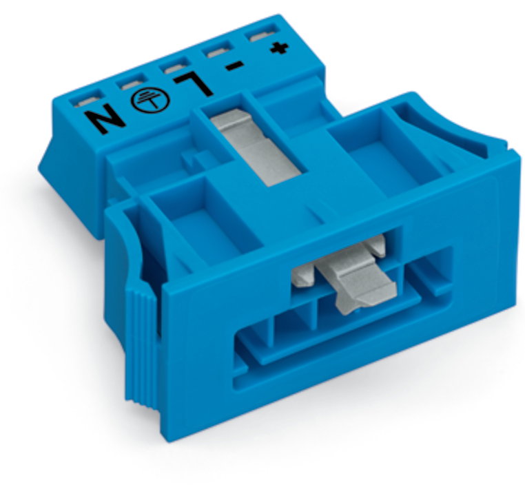 Snap-In-Stecker,5-polig,Kod. I,blau – Bild 2 von 5