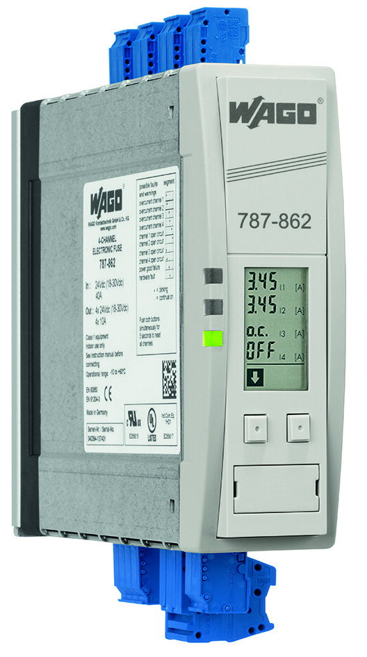 Elektronischer Schutzschalter,4-kanalig,Eingangsspannung DC 24 V