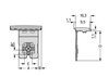 1-Leiter-THT-Federleiste, gerade Drücker Push-in CAGE CLAMP® lichtgrau