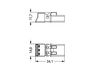 Stecker 3-polig Kod. A schwarz