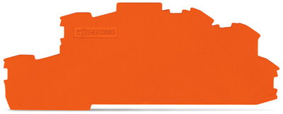 Abschluss- und Zwischenplatte 0,8 mm dick orange