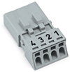 Stecker 4-polig Kod. B grau