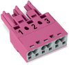 Buchse 3-polig Kod. B pink