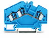3-Leiter-Durchgangsklemme 4 mm² für Anwendungen Ex i geeignet blau