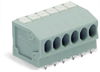 Leiterplattenklemme Drücker 1,5 mm² grau