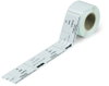 Typenschilder 70 x 33 mm weiß