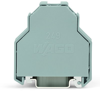 Schraubenlose Endklammer 14 mm breit für Tragschiene 35 x 15 und 35 x 7,5 grau