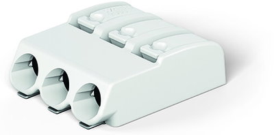SMD-Leiterplattenklemme Drücker 0,75 mm² weiß
