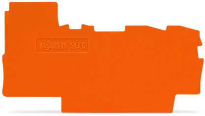 Abschluss- und Zwischenplatte,0,8 mm dick,orange
