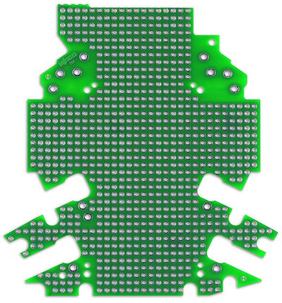 Lochrasterplatine 1-1-Anschlussebenen