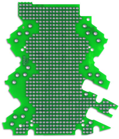 Lochrasterplatine 3-2-Anschlussebenen