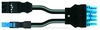 Konfektionierte Y-Leitung Eca 2 x Stecker / Buchse