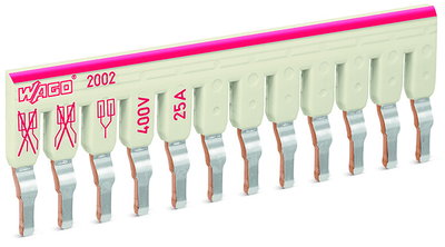 Schachtelbrücker 12-fach isoliert lichtgrau