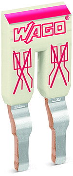 Schachtelbrücker 2-fach isoliert lichtgrau