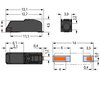 SMD-Leiterplattenklemme Drücker 0,75 mm² schwarz