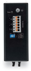 Industrial-Switch 16 Ports 1000Base-T Erweiterter Temperaturbereich metallisch schwarz