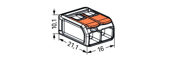 Verbindungsklemme mit Hebeln,für alle Leiterarten,max. 6 mm²,transparent – Bild 7 von 7