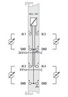 4-Kanal-Analogeingang DC 0 … 10 V Single-Ended lichtgrau