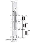 3-Phasen-Leistungsmessung AC 480 V 1 A lichtgrau