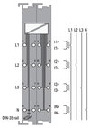 3-Phasen-Leistungsmessung AC 690 V 1 A Extrem dunkelgrau