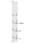 Potentialeinspeisung DC 24 V lichtgrau