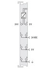 Systemeinspeisung DC 24 V lichtgrau