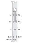 Serielle Schnittstelle RS-485 Einstellbar lichtgrau
