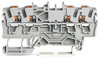 4-Leiter-Durchgangsklemme mit Drücker 2,5 mm² grau