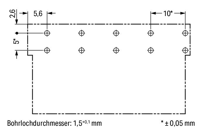 Stecker für Leiterplatten,abgewinkelt,5-polig,blau – Bild 5 von 5