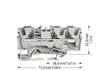 3-Leiter-Durchgangsklemme mit Drücker 6 mm² grau