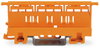 Befestigungsadapter Serie 221 - 6 mm² zur Montage auf TS 35/Schraubmontage orange