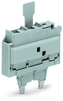 Sicherungsstecker,mit Lasche,für G-Sicherungseinsatz ¼" x 1¼",grau