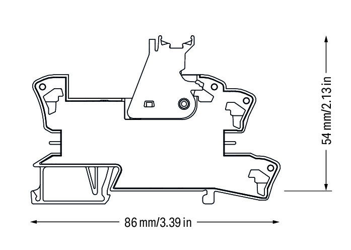 Relaismodul,Eingangsnennspannung DC 24 V,2 Wechsler,grau – Bild 2 von 2