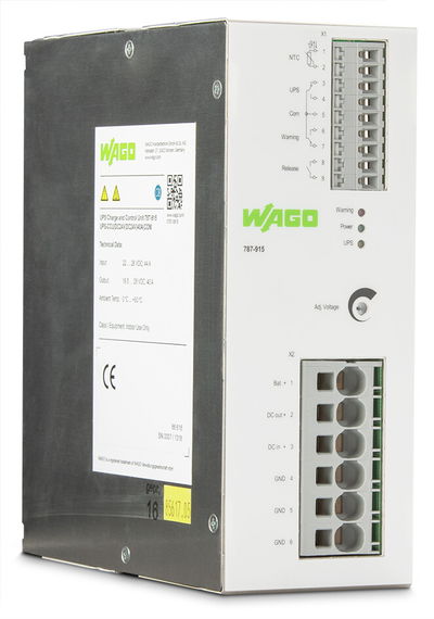 USV-Lade- und -Kontrolleinheit Eingangsspannung DC 24 V Ausgangsspannung DC 24 V