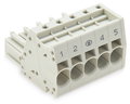 1-Leiter-Federleiste,Push-in CAGE CLAMP®,10 mm²,lichtgrau