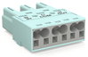 Stecker 3-polig Kod. B helltürkis